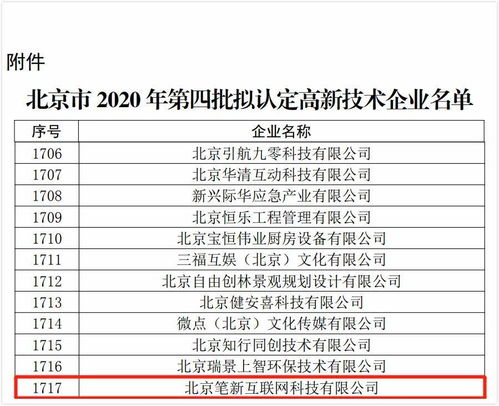 紙貴科技北京公司成功入選北京市2020年擬認定高新技術(shù)企業(yè)，助力信息技術(shù)咨詢服務(wù)發(fā)展